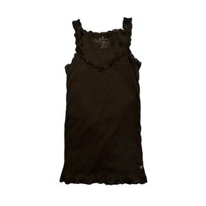 vintage black american eagle outfitters lace tank top